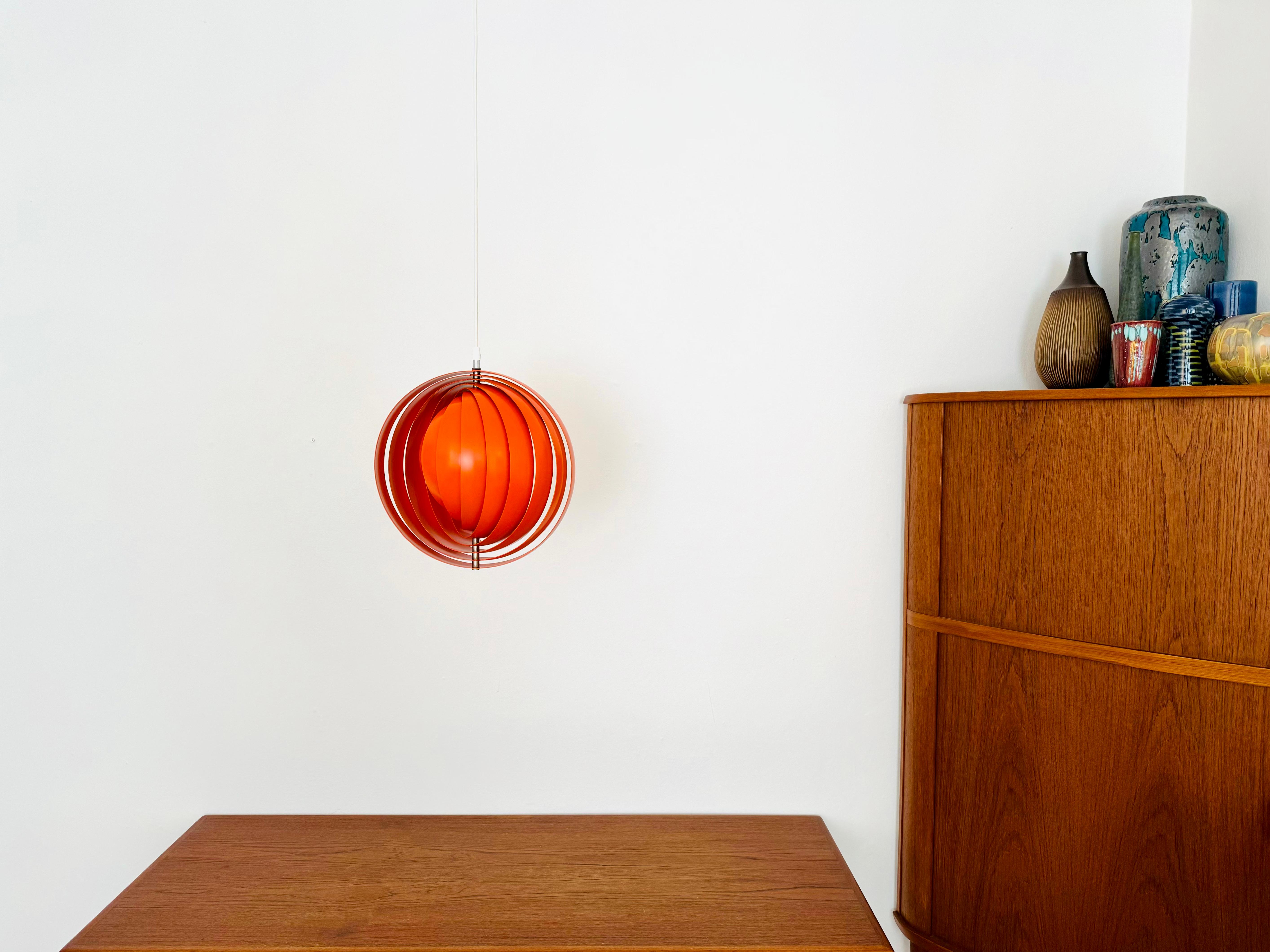 Metal Moon Pendant Lamp by Verner Panton
