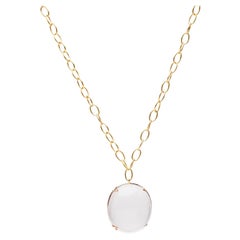 Moon Quartz Oval Cabochon Pendant Moon Quartz Oval Cabochon Pendant