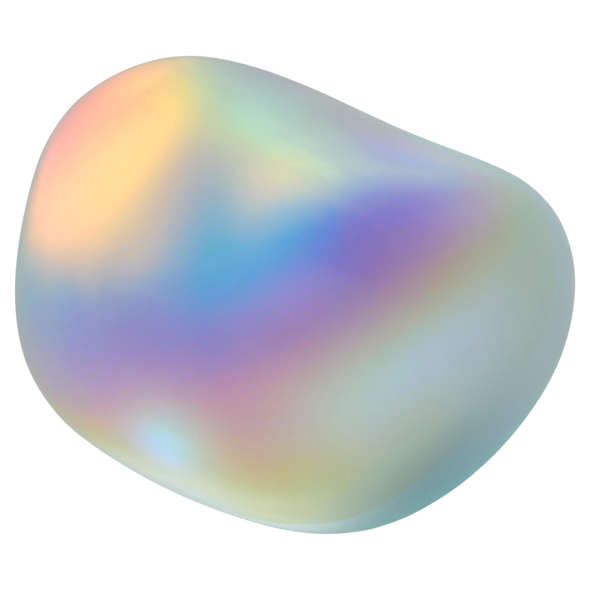 Moon-rock 017, una scultura in vetro trasparente e pellicola dicroica di Jon Lewis in vendita