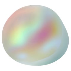 Moon-rock 019, una scultura in vetro trasparente e pellicola dicroica di Jon Lewis