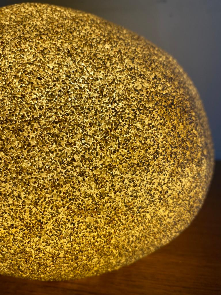 Fibre de verre Lampe Moon Rock 'Dora' par André Cazenave pour Singelton