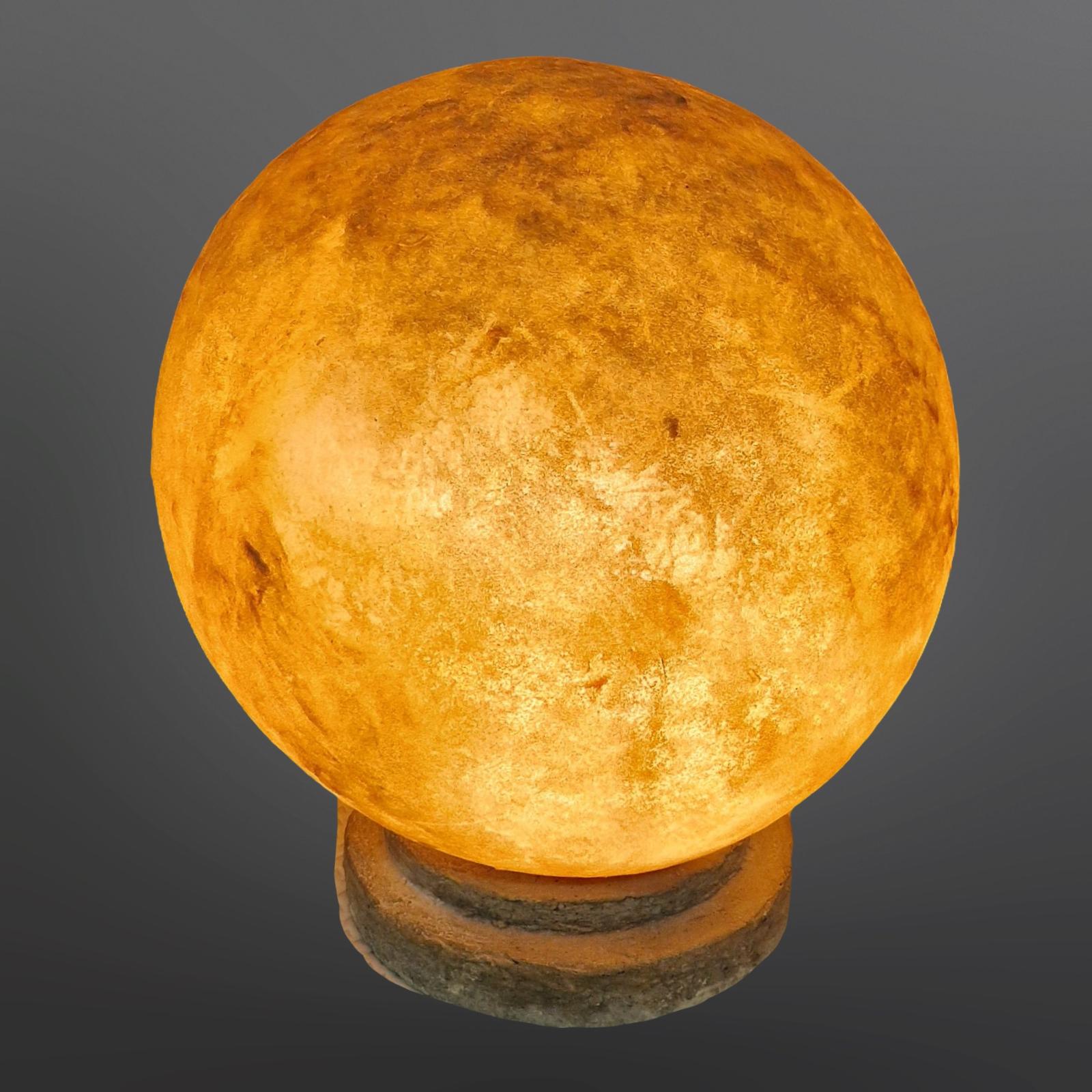 Moon rock style table lamp made from fiberglass, France 1970s In Good Condition For Sale In ECHT, NL