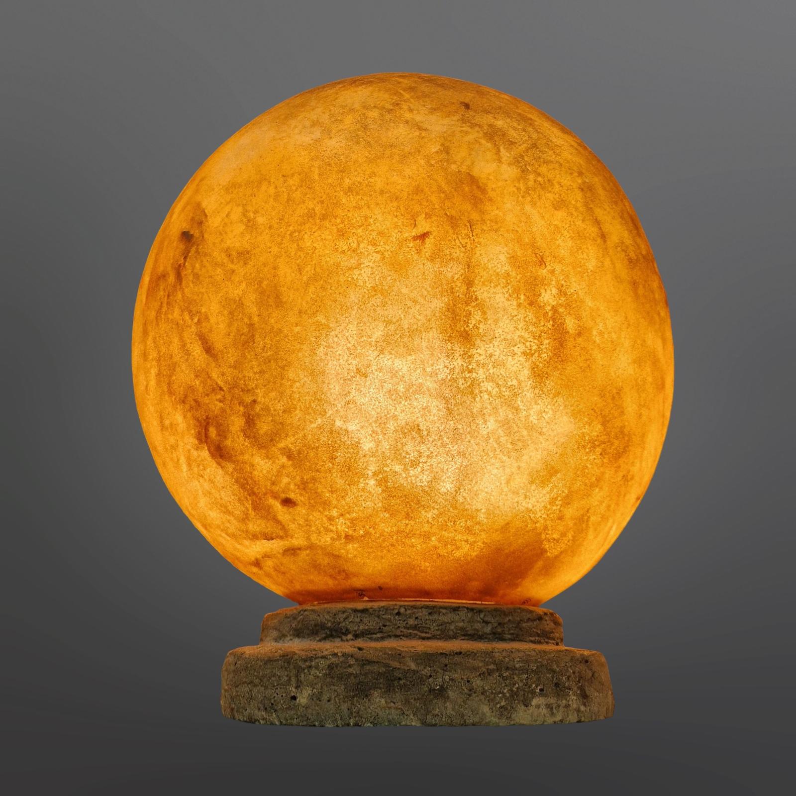 20ième siècle Lampe de table de style roche de lune fabriquée en fibre de verre, France, années 1970 en vente