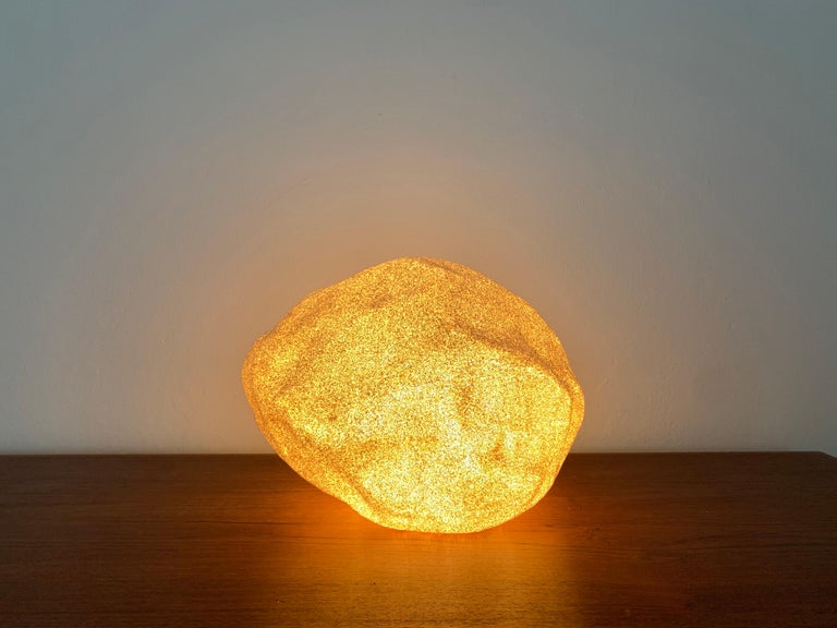 Moon Rock Table Lamp by Andre Cazenave for Singletron For Sale 1
