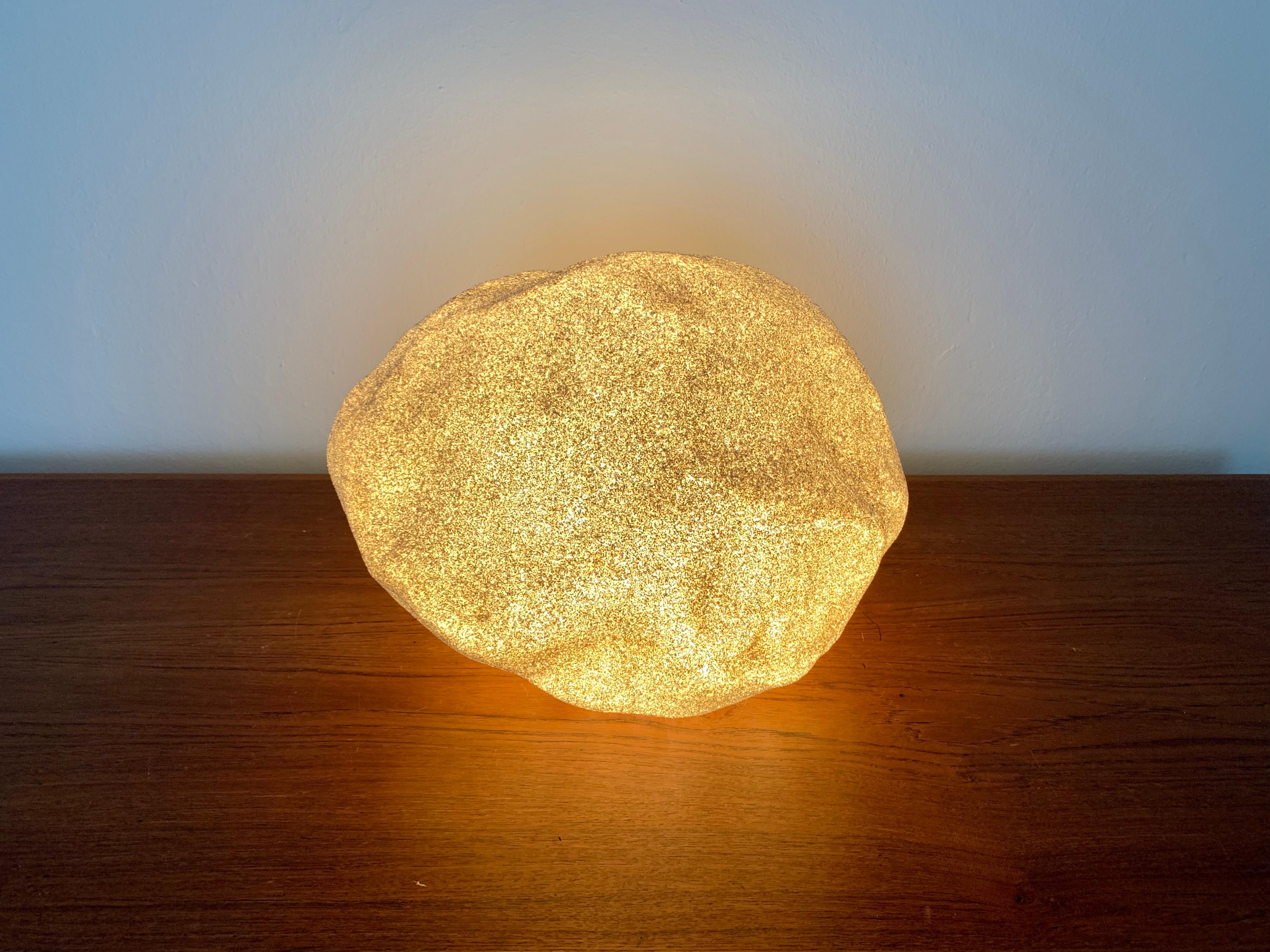 Mid-20th Century Moon Rock Table Lamp by Andre Cazenave for Singletron