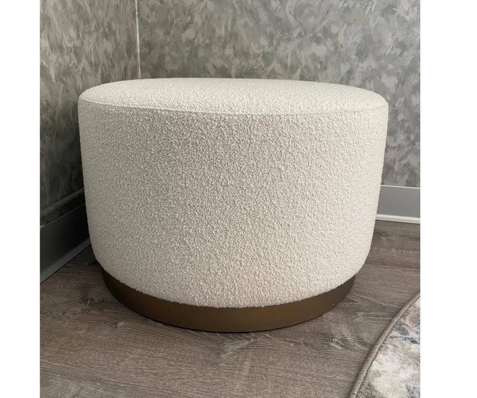 Modern Marelli Moon Round Pouf For Sale