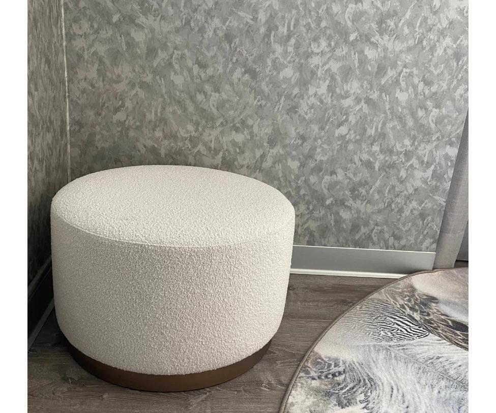 Italian Marelli Moon Round Pouf For Sale