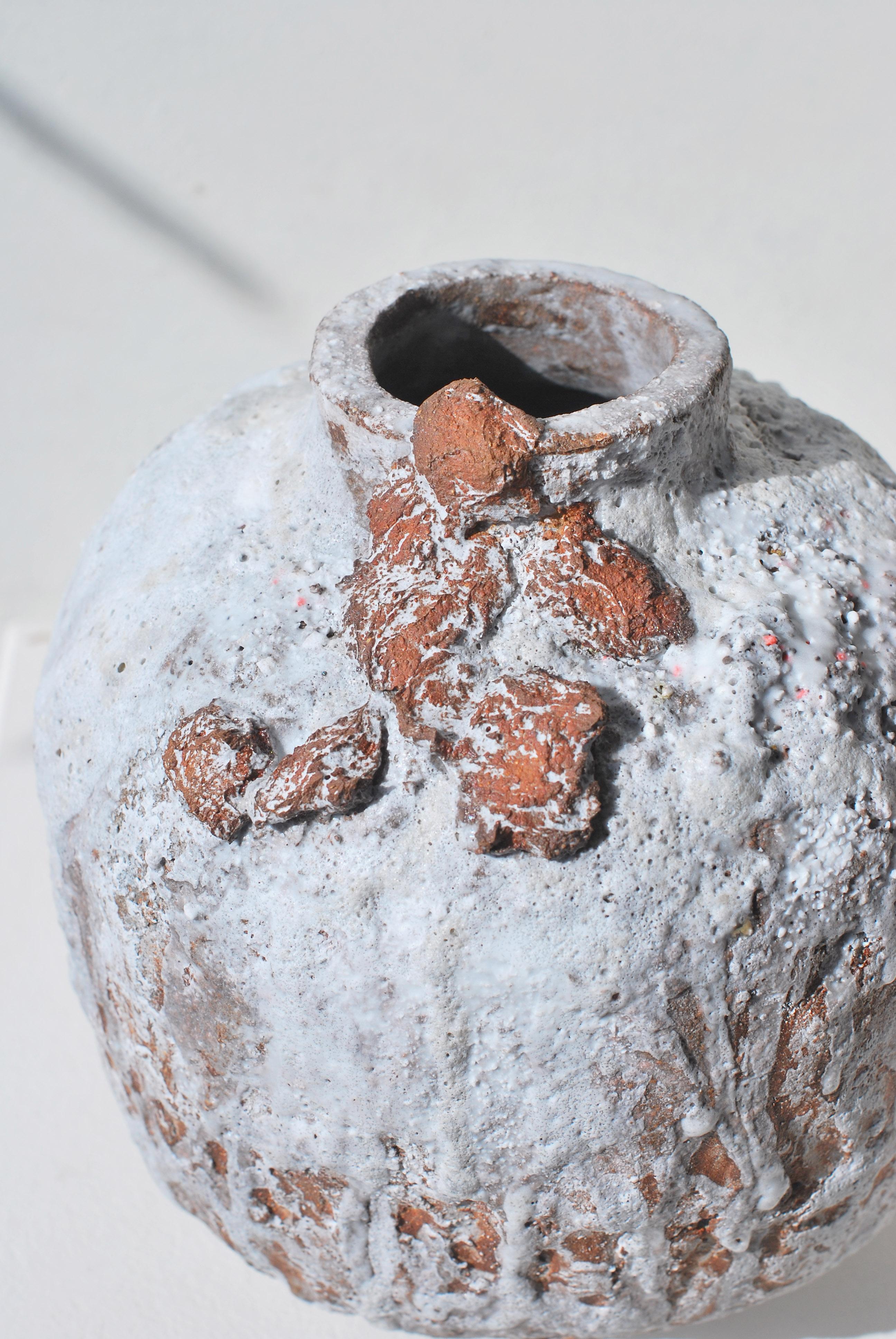 German Moon Sandstone Vessel Vase by Moïo Studio For Sale