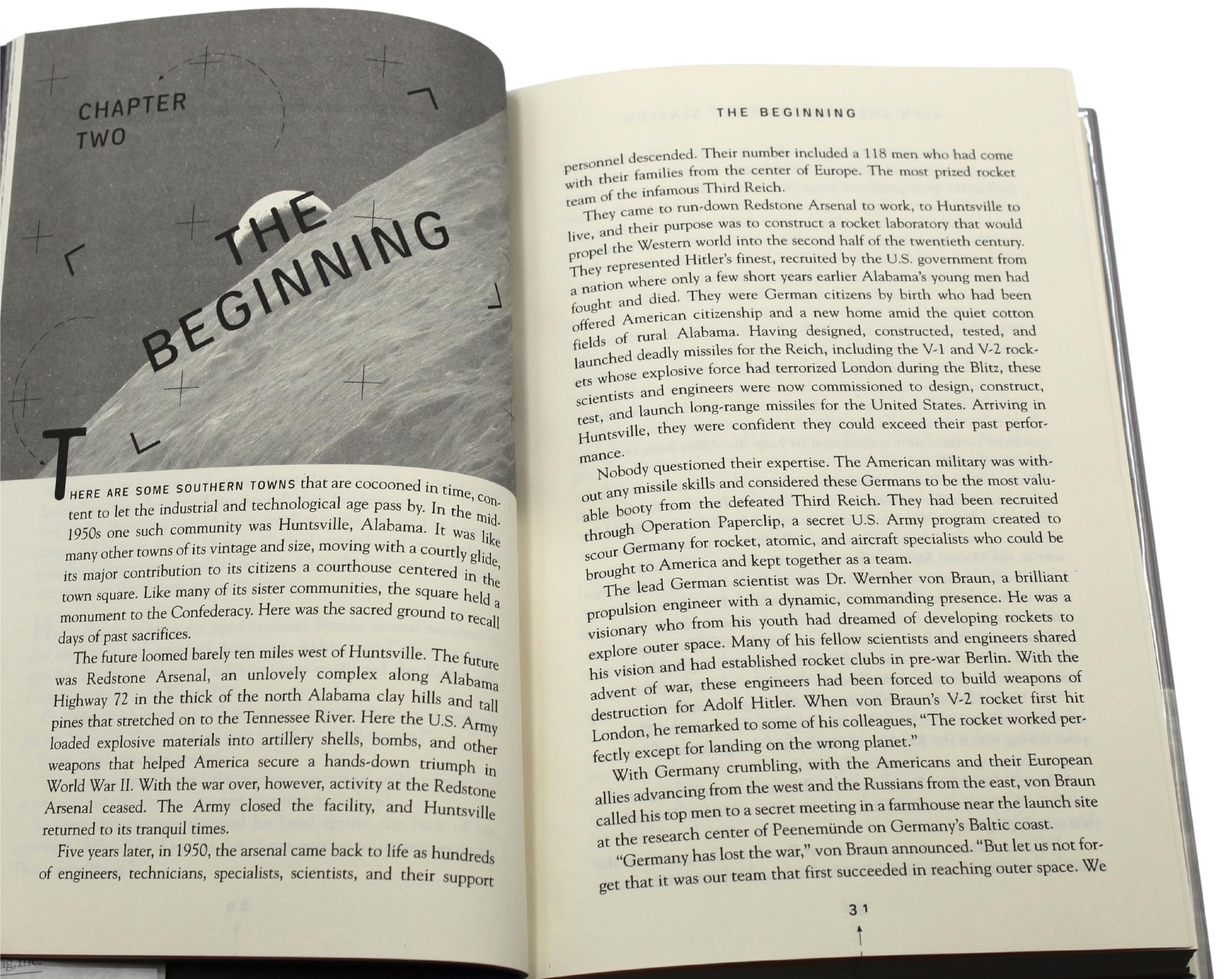 Papier Le tour de lune d'Alan Shepard et Deke Slayton, signé par Shepard, première édition, 1994