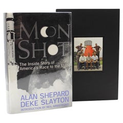 Vintage Moon Shot, Signed by Alan Shepard, First Edition in Original Dust Jacket, 1994