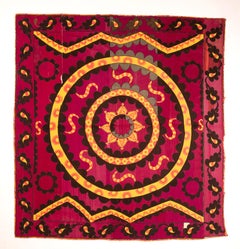Moon Sky ‘Ai Palak ‘ Suzani from Tashkent Uzbekistan, Early 20th C.