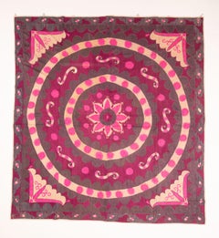 Moon Sky ‘Ai Palak ‘ Suzani from Tashkent Uzbekistan, Early 20th C.