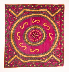 Moon Sky ‘Ai Palak ‘ Suzani from Tashkent Uzbekistan, Early 20th C