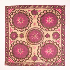 Moon Sky ‘Ai Palak ‘ Suzani from Tashkent Uzbekistan, Early 20th C.