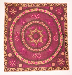 Moon Sky ‘Ai Palak‘ Suzani from Tashkent Uzbekistan, Early 20th C.
