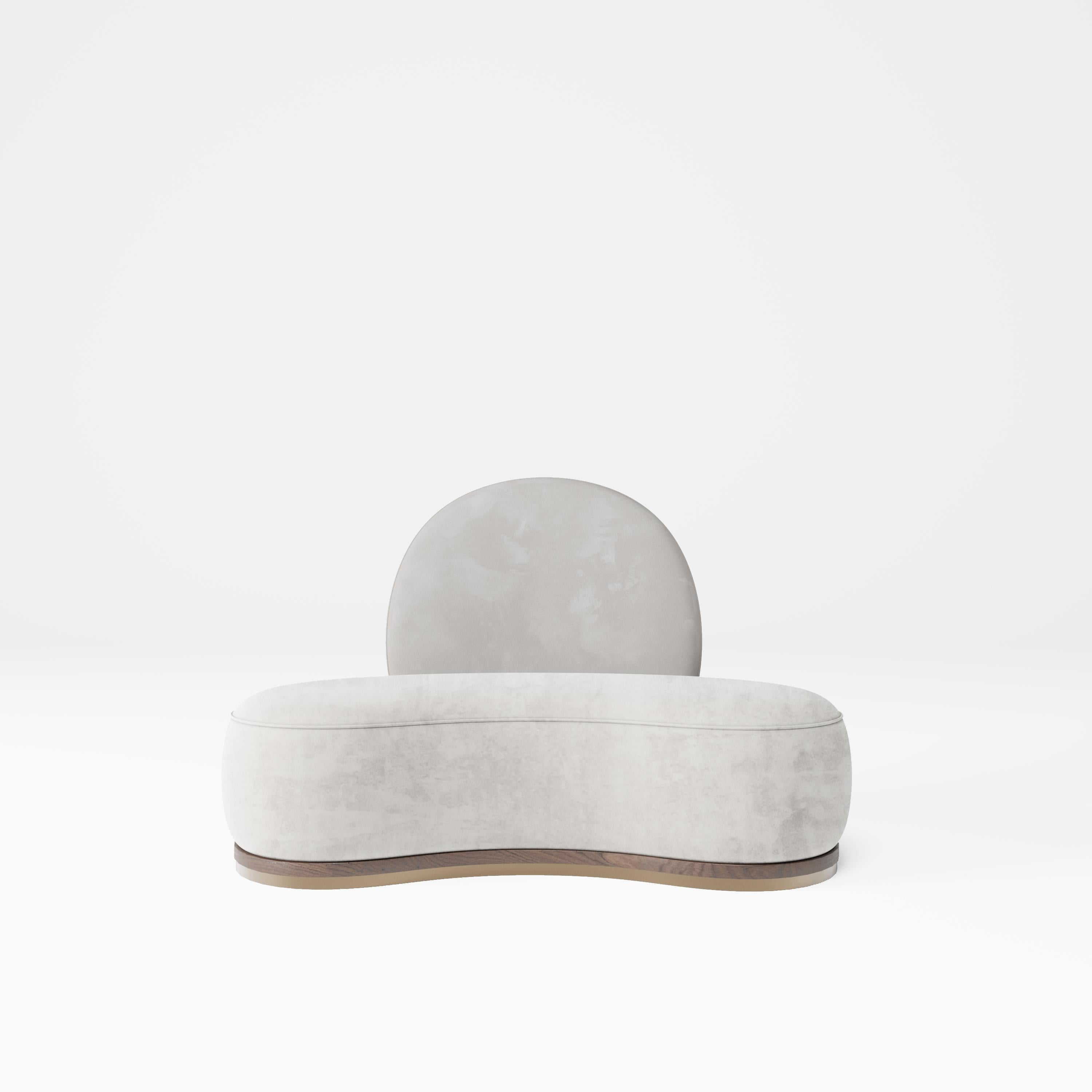 Moon sofa 

Moon and Shine duo; The warm spirit of sun-inspired light, Shine Sofa. It comes to light up your spaces with its soft velvet cover back detail. Shine, which has a simple and aesthetically pleasing appearance, provides you with a high