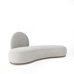 Moon Sofa 230, Flexible Velvet, Brass, Designed by Mehmet Orel for Studio Kirkit