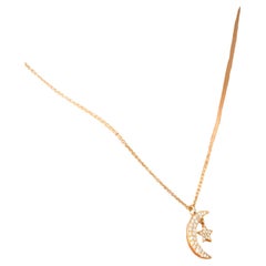Moon & Star Pendant 0.29 cts.