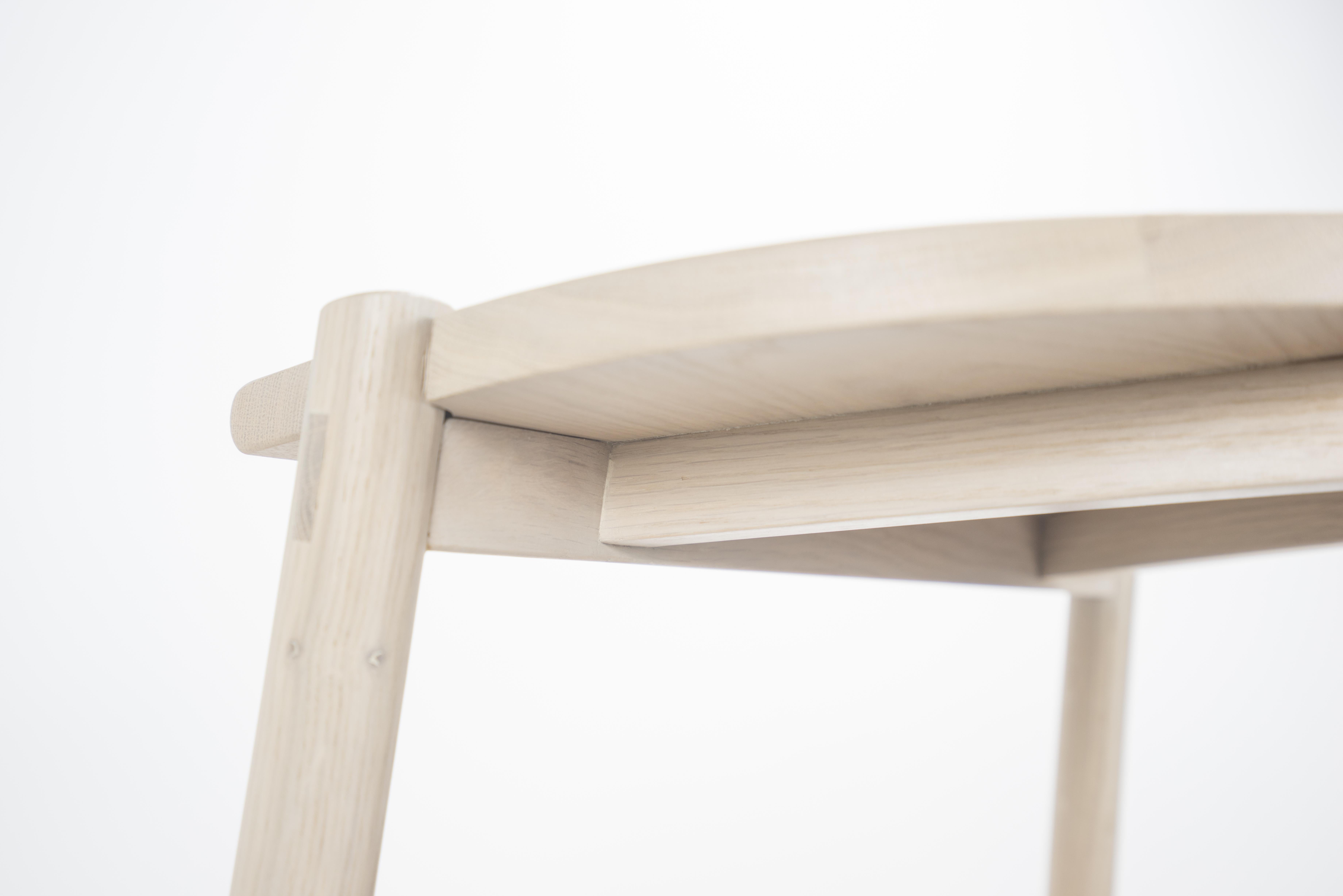 Moon Stool by Sun at Six, Nude, Minimalist Counter Stool in Oakwood In New Condition For Sale In San Jose, CA