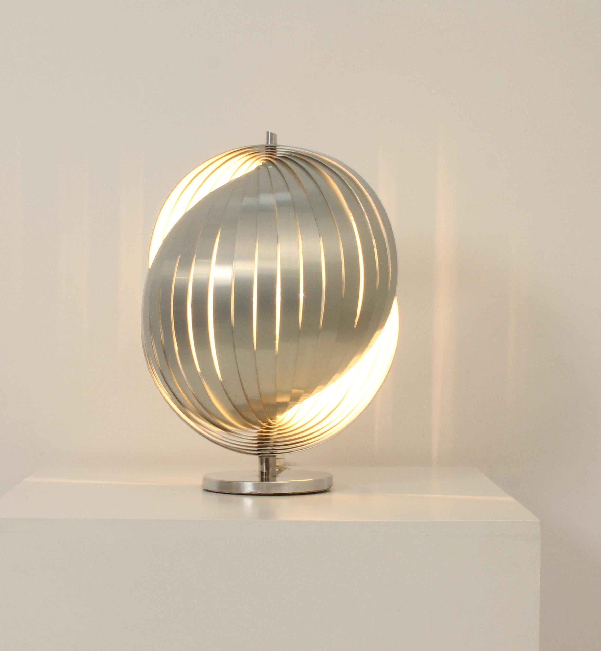 Mid-Century Modern Moon Table Lamp by Henri Mathieu, France, 1972