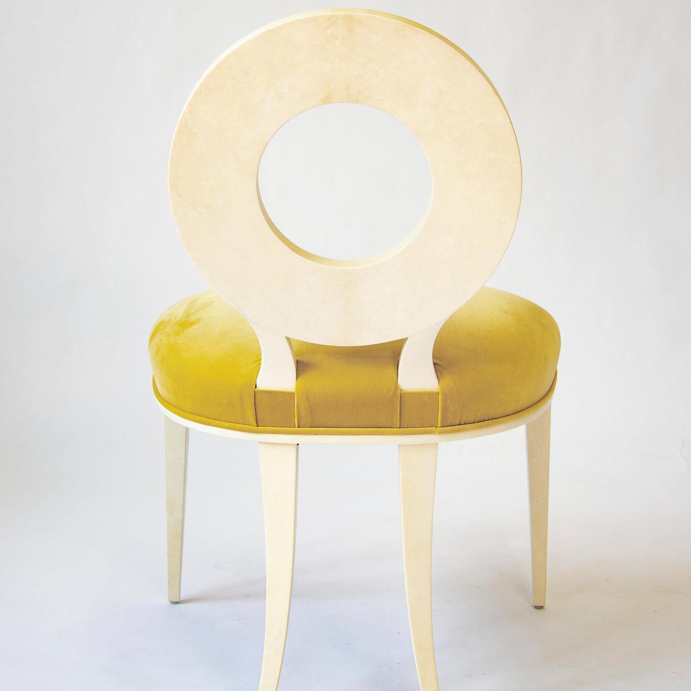 Italian Moon Yellow Chair