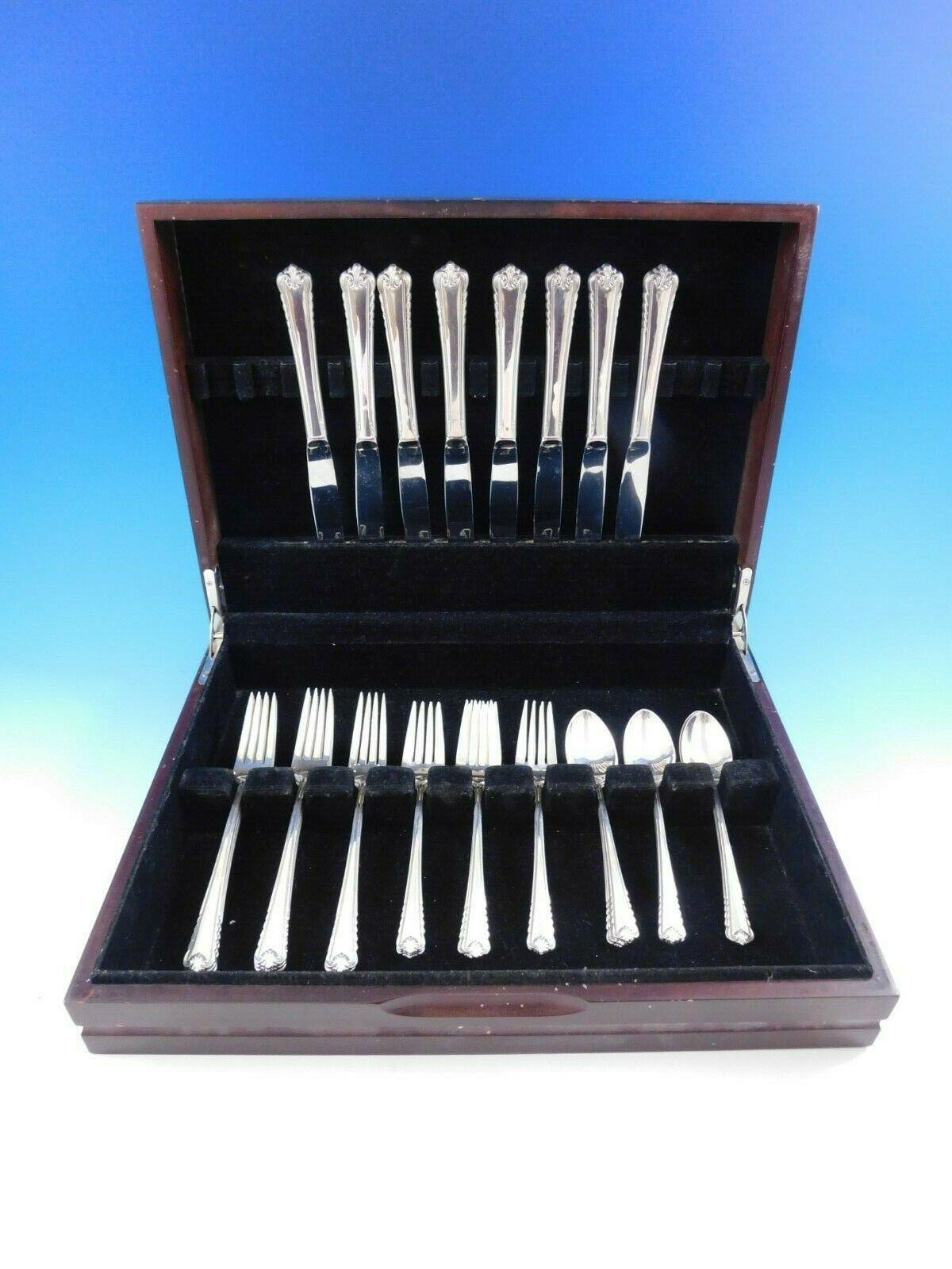 Moonbeam by International sterling silver Flatware set, 48 pieces. This set includes:

8 knives, 9 1/8