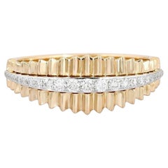 Mondstrahl Essenz 14K Gelbgold Diamant Ewigkeitsring