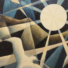 'Moonbeam Sea' Contemporary Oil on Canvas by Vera Jefferson