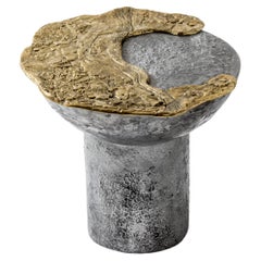 Mooncrater, Beistelltisch aus Aluminium, Wachsausguss und Bronze, Lunar Edition