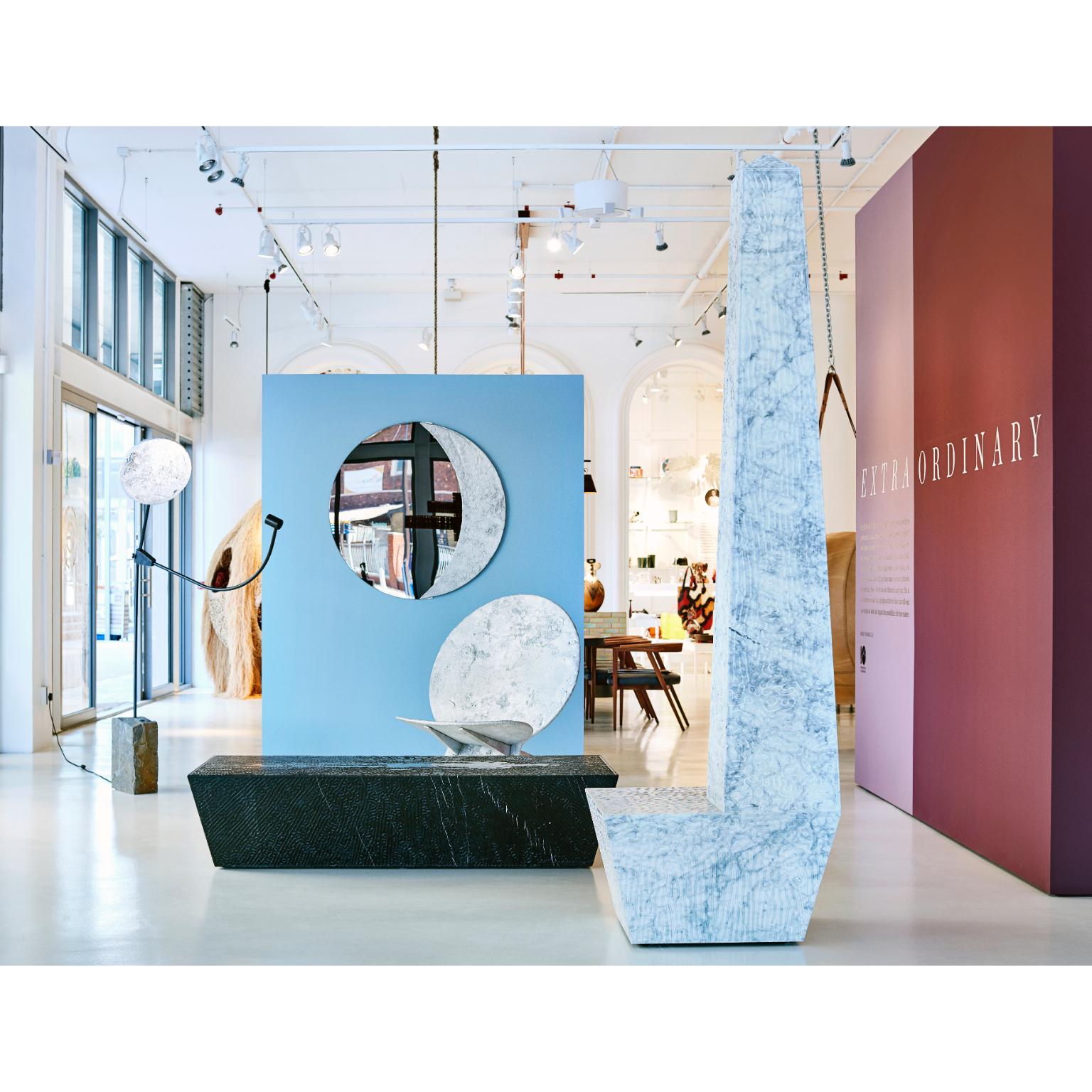 Alluminio Sedia in alluminio in edizione limitata Moongazer di Jesse Ede in vendita