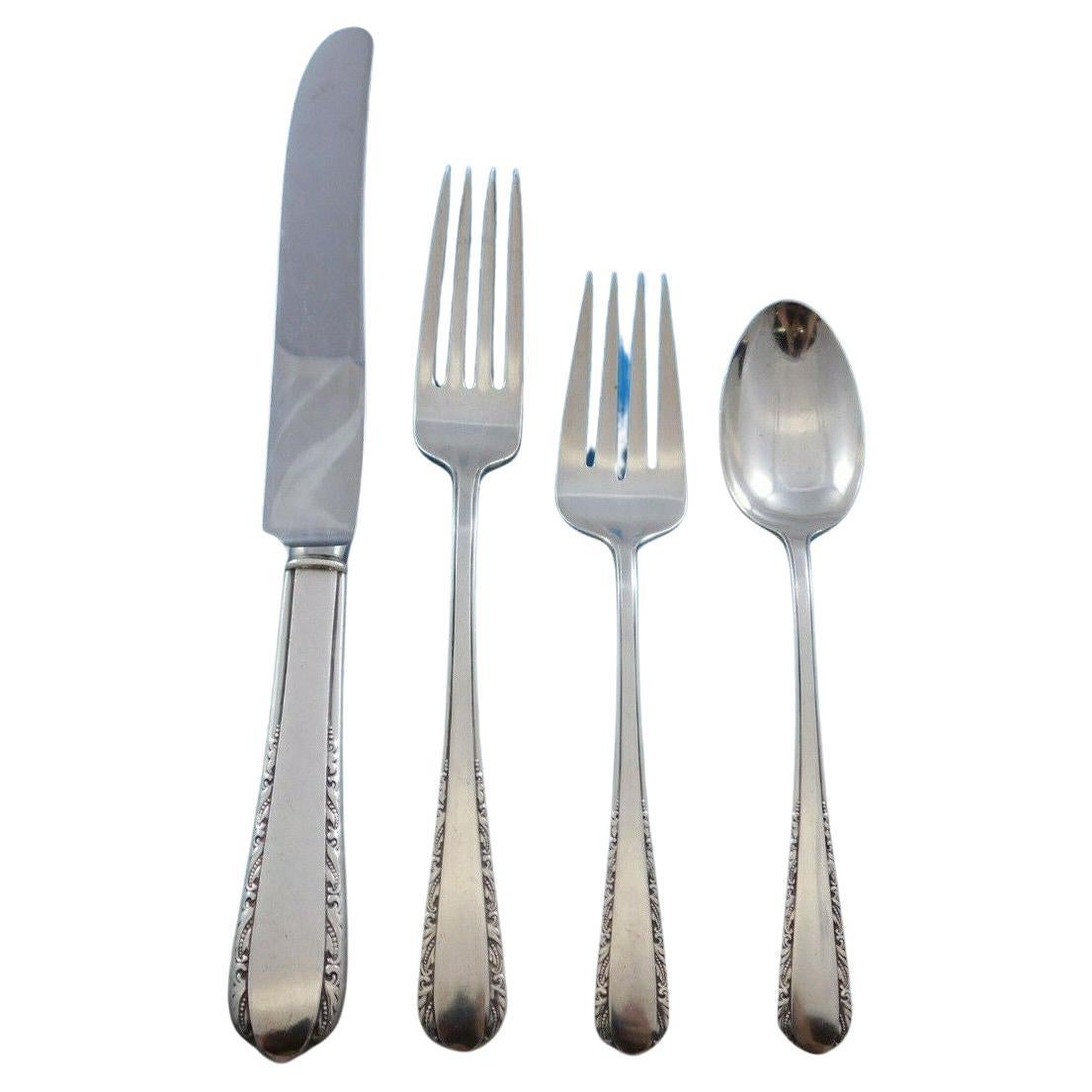 Moonglow by International Sterling Juego de cubiertos de plata para 6 Servicio 26 piezas