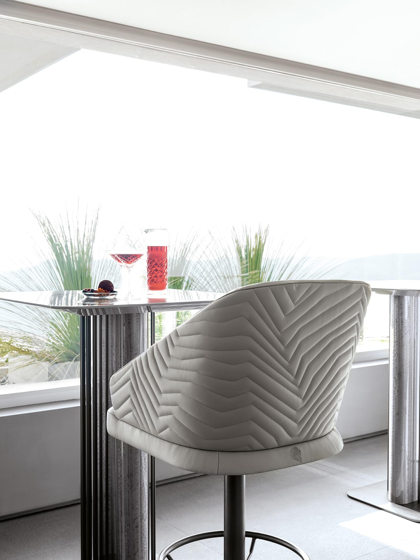 Stainless Steel Moonlight bar stool For Sale