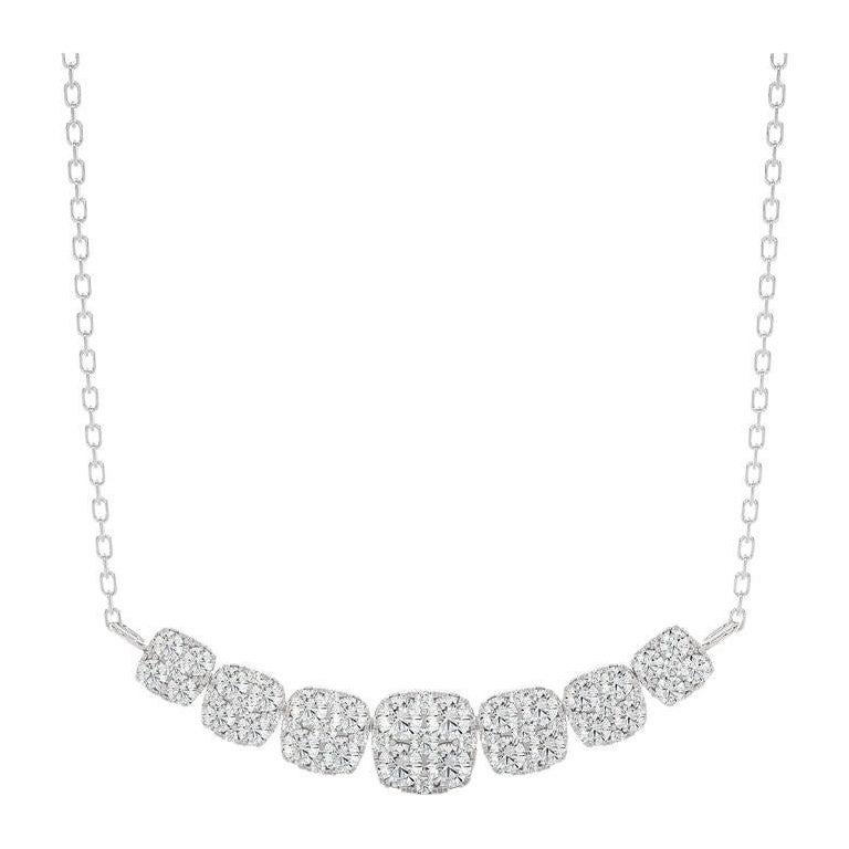 Collier grappe Moonlight : diamants de 1,3 carat en or blanc 18 carats