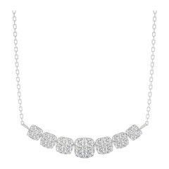 Collier grappe Moonlight : diamants de 1,3 carat en or blanc 18 carats