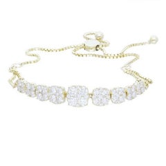 Bracciale Bolo Moonlight Collection'S: oro giallo 14K con 1,6 carati di diamanti
