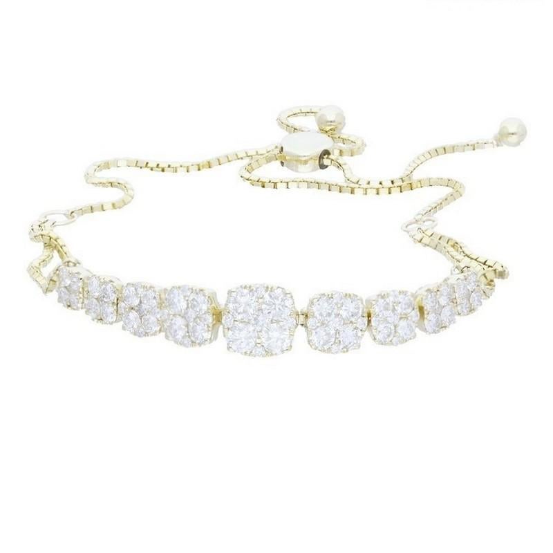 Moderne Bracelet Bolo de la collection Moonlight : or jaune 14 carats avec diamants 1,6 carat en vente