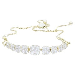 Moonlight Collection Bolo Bracelet: 14K Yellow Gold with 1.6 Carat Diamonds