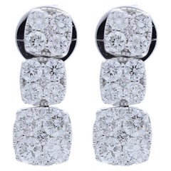 Pendiente Colgante Colección Moonlight 1 Ct Diamante en Oro Blanco de 14K