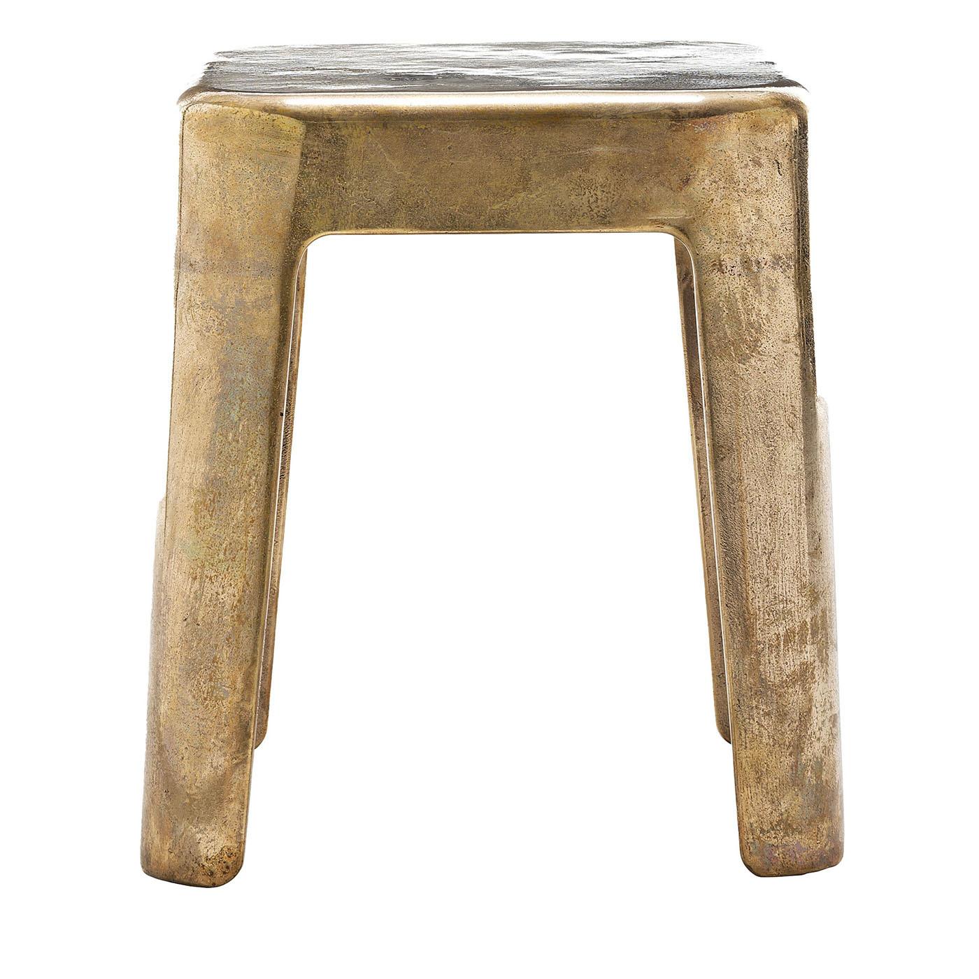 Contemporary Moonlight Gold Square Outdoor Coffee Table Limited Edition by Exteta For Sale
