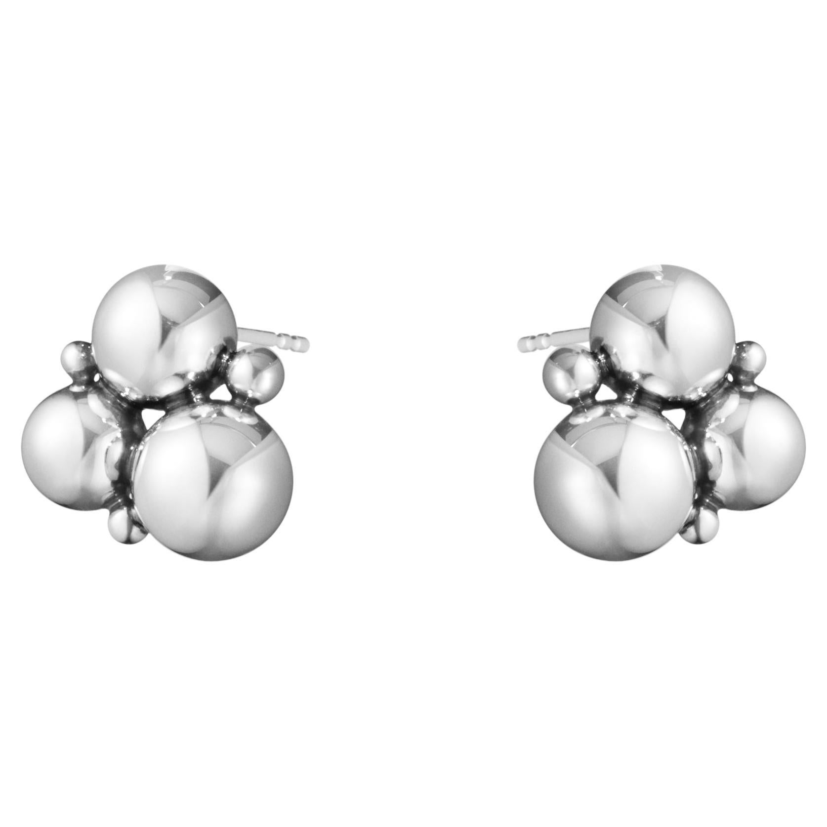 Moonlight Grapes Ear Stud 551J Silver