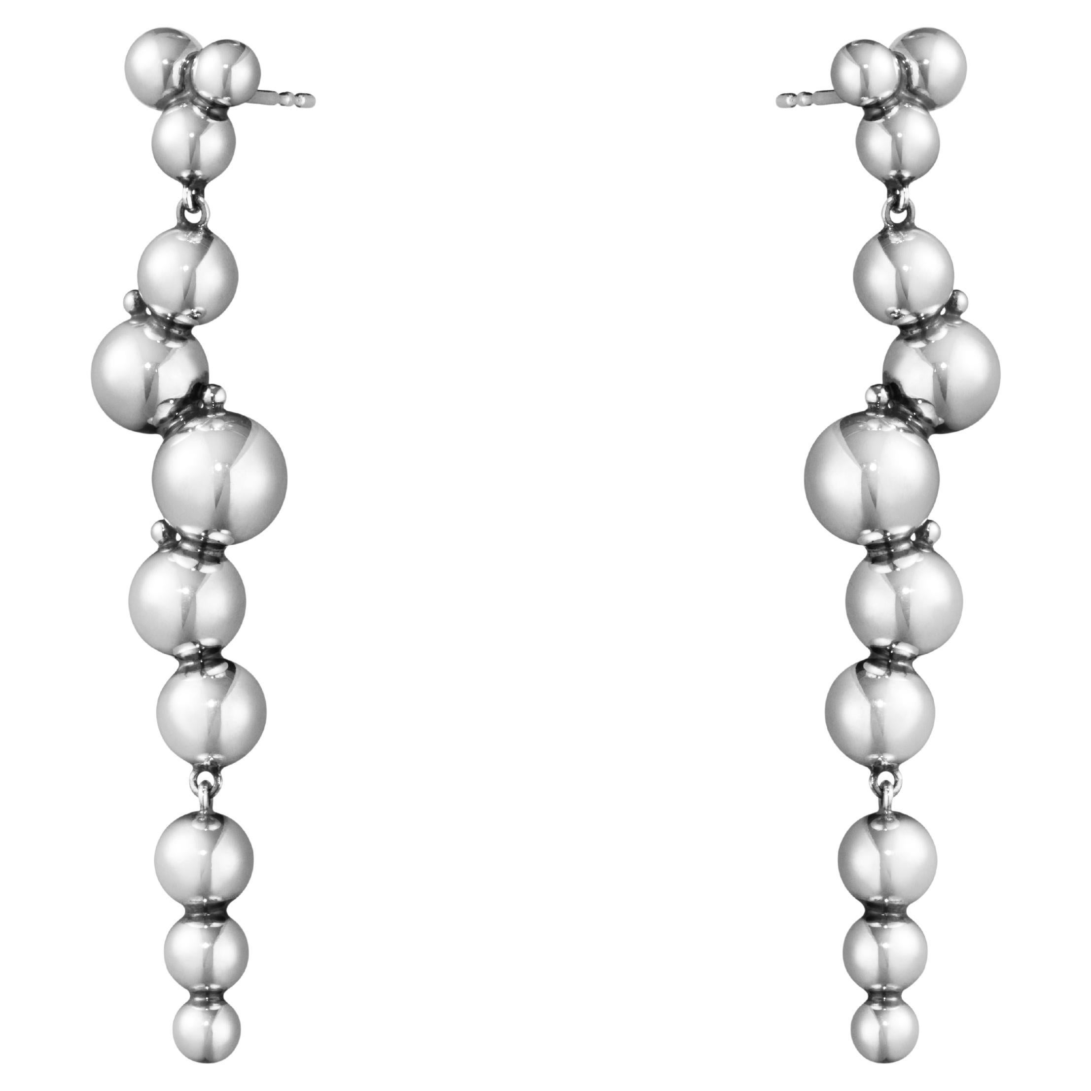 Moonlight Grapes Earrings 551L Silver For Sale