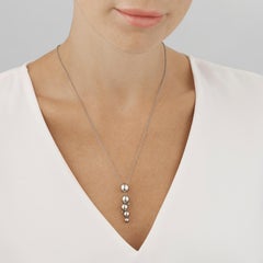Moonlight Grapes Necklace with Pendant, Oxidized Sterling Silver