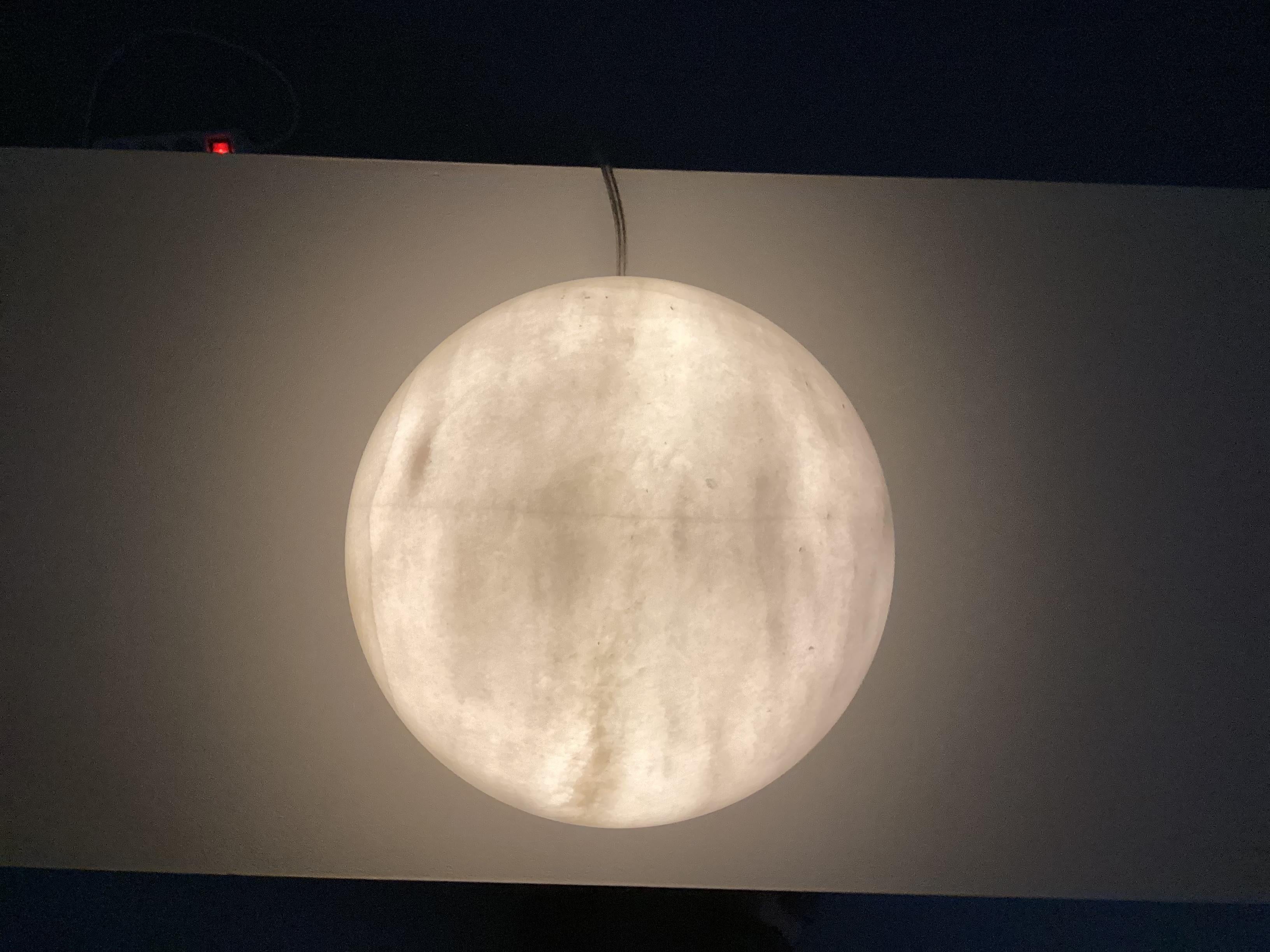 Unique Carved Marble Table Lamp 
