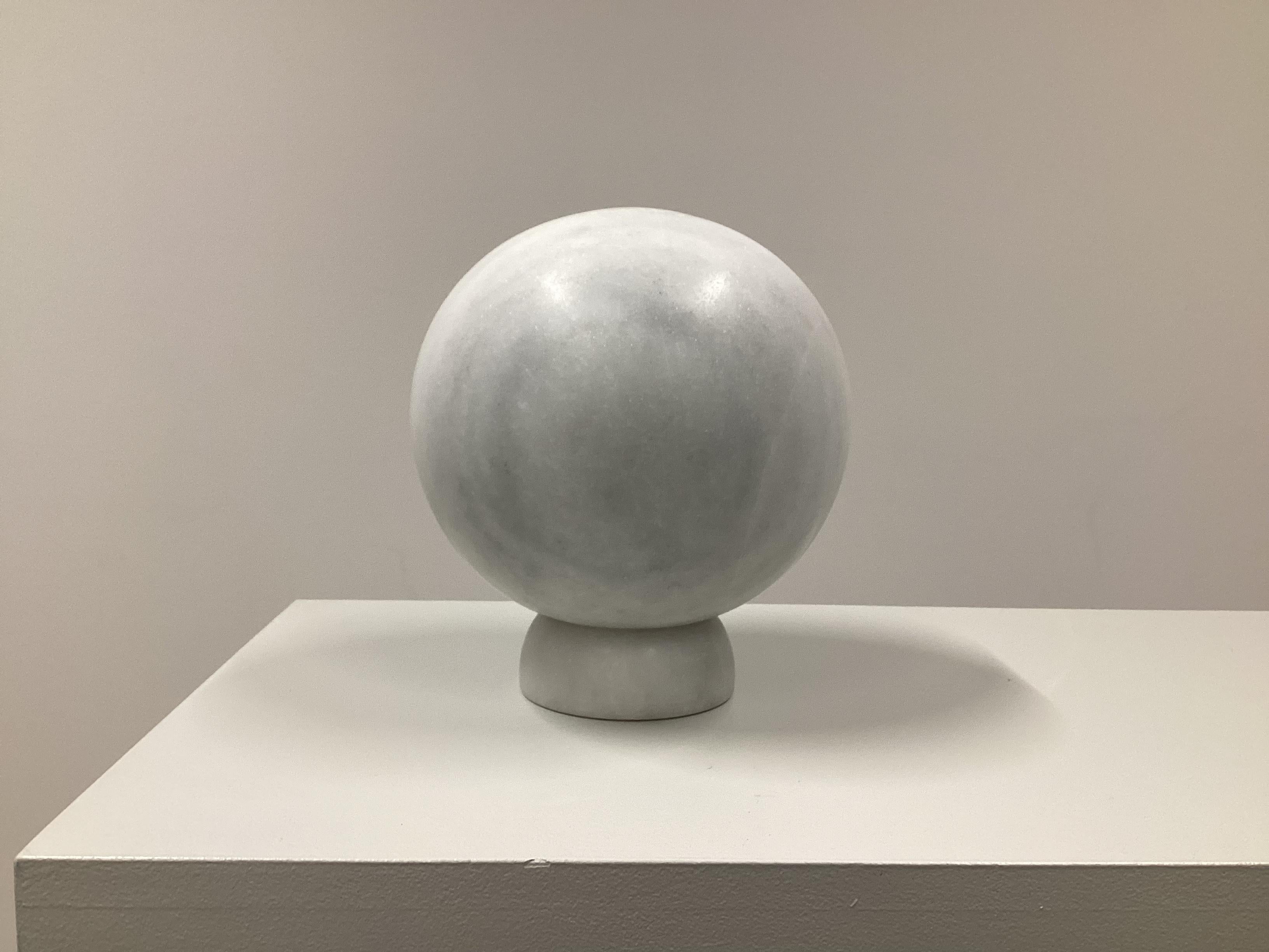 Unique Carved Marble Table Lamp 