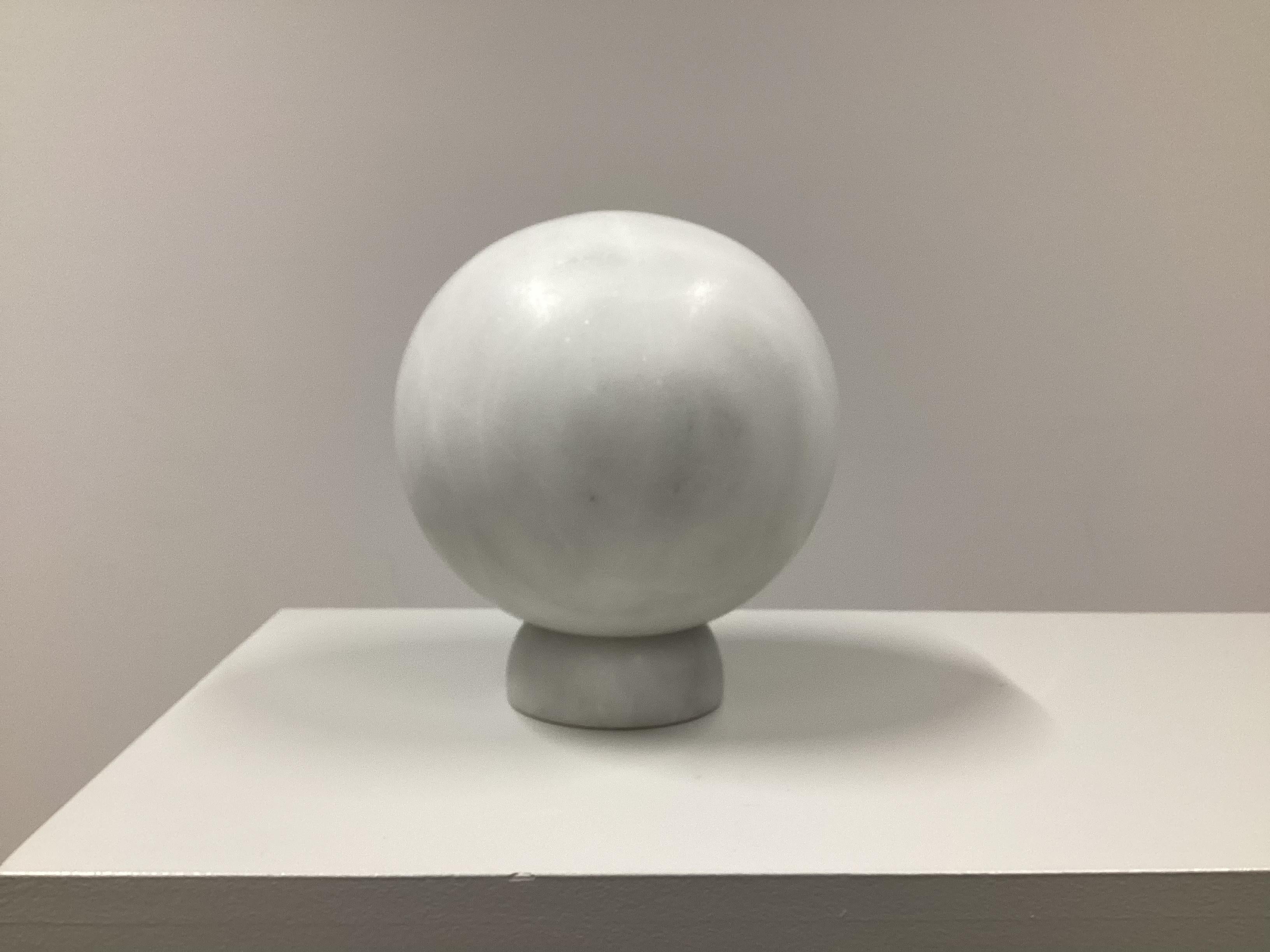 Unique Carved Marble Table Lamp 