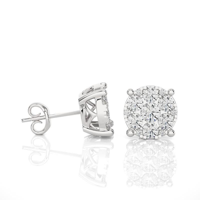 1.3 carat diamond earrings