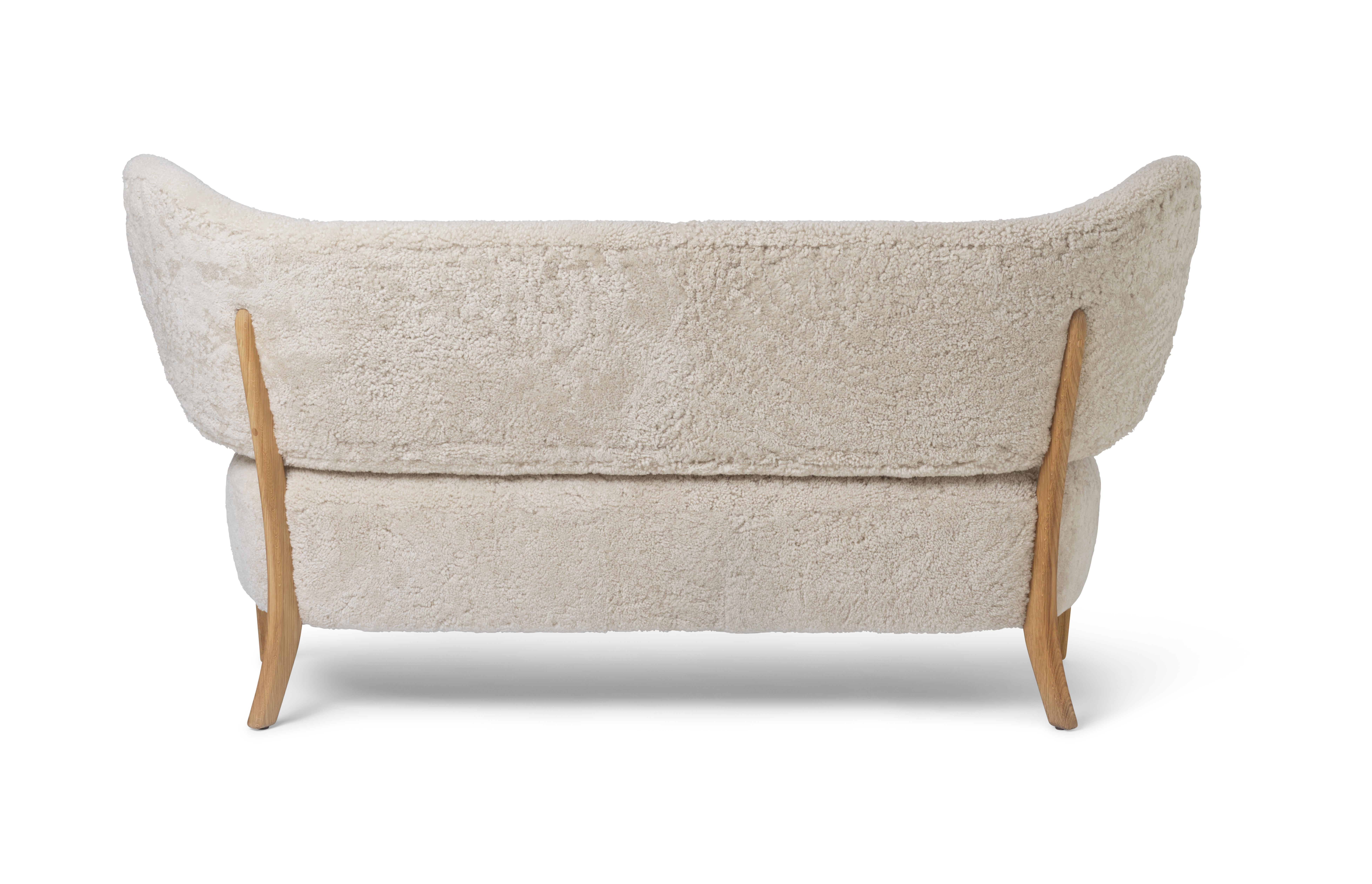 Danish Moonlight Sheepskin TMBO Lounge Sofa by Mazo Design