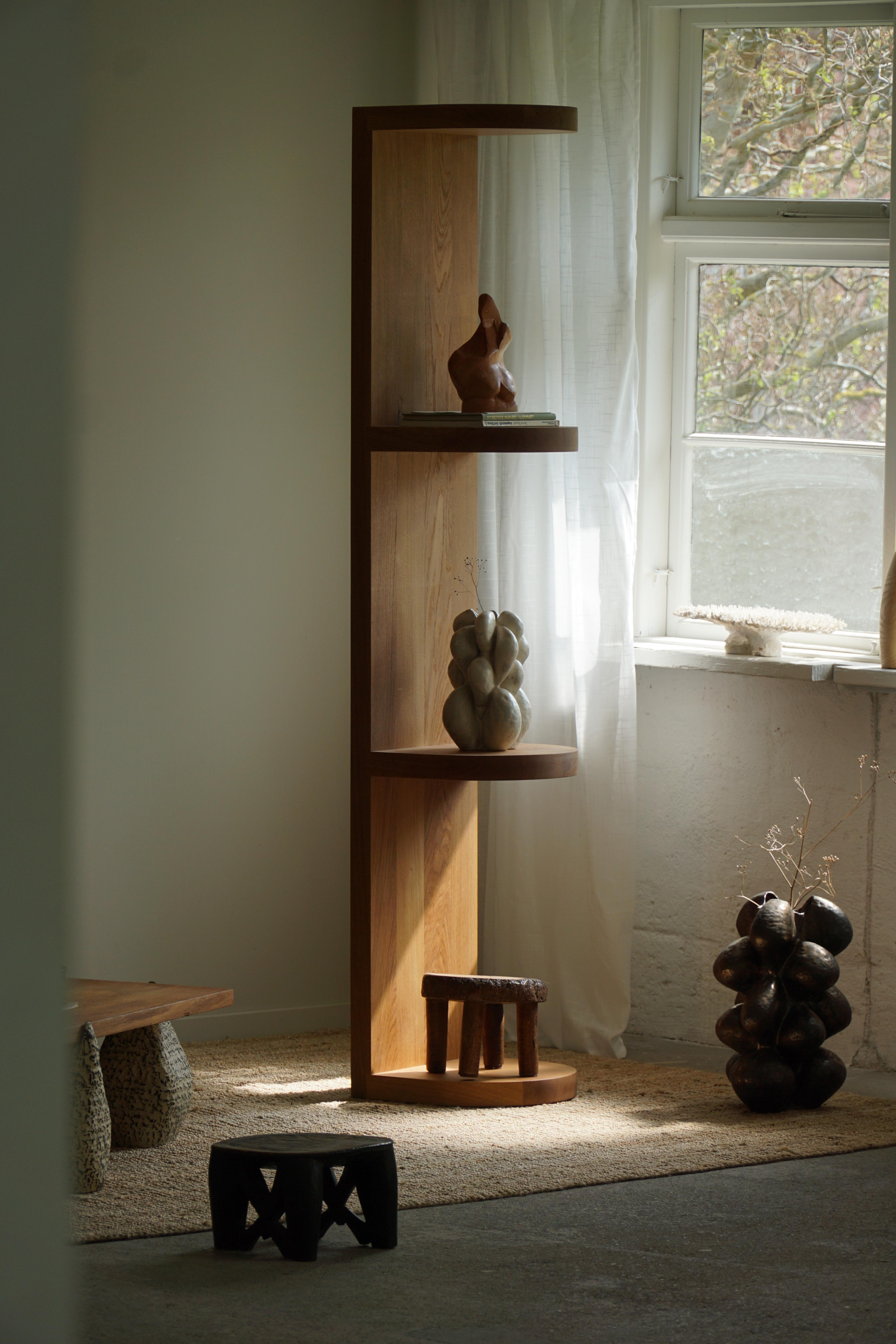 Contemporary Moonlight Shelf by eliaselias, Made in Oak, Danish Design, 2023 For Sale