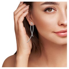 Boucles d'oreilles rubans entrelacés Moonlit Cruise de Rupali Adani Fine Jewellery