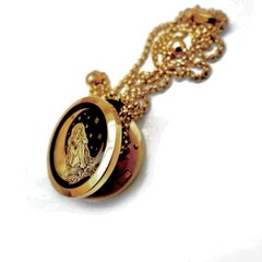 Moonstar goddess locket necklace